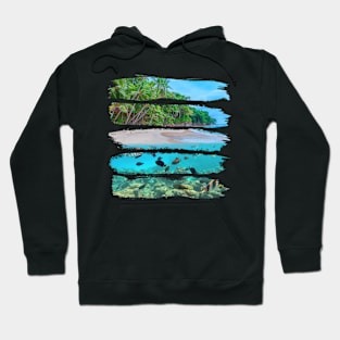 Summer Beach T shirt Hoodie